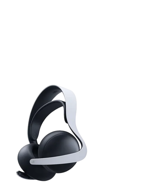 PlayStation PULSE 3D wireless headset in black with white headband